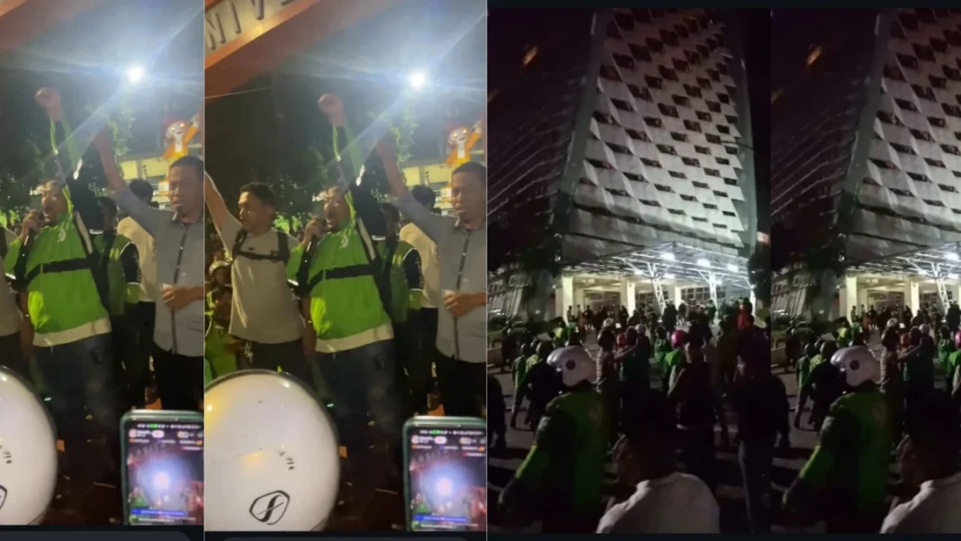 Insiden penyerangan oleh driver ojek online (ojol) terjadi di Kampus Universitas Negeri Makassar (UNM) pada Kamis 