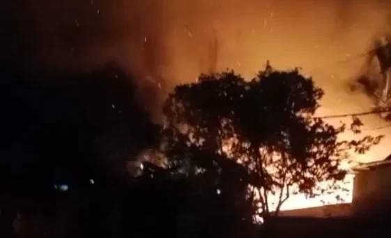 Kebakaran rumah di Maros