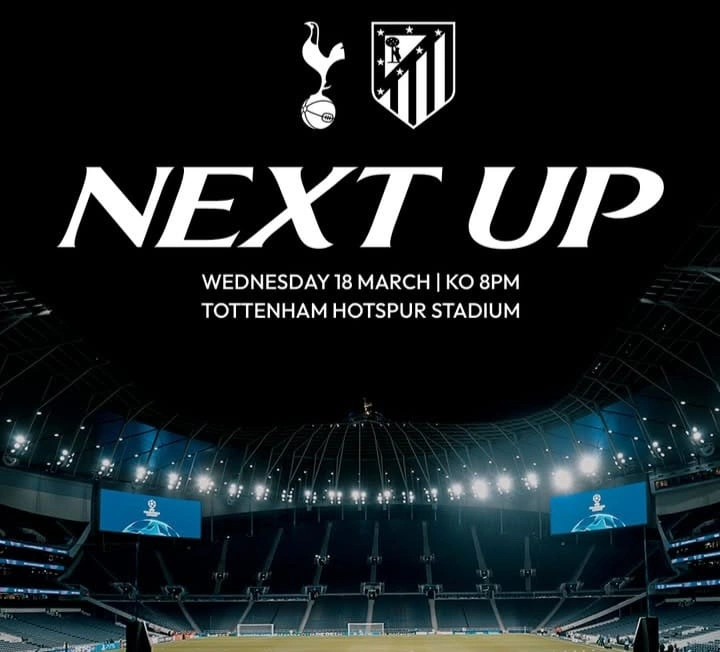 Pertandingan Tottenham Hotspur vs Atletico Madrid pada leg kedua 16 besar liga champions. Dok.tottenham