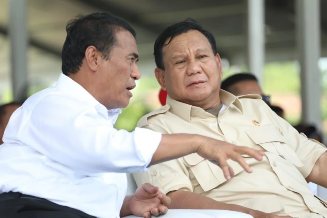 Presiden Prabowo dan Menteri Pertanian