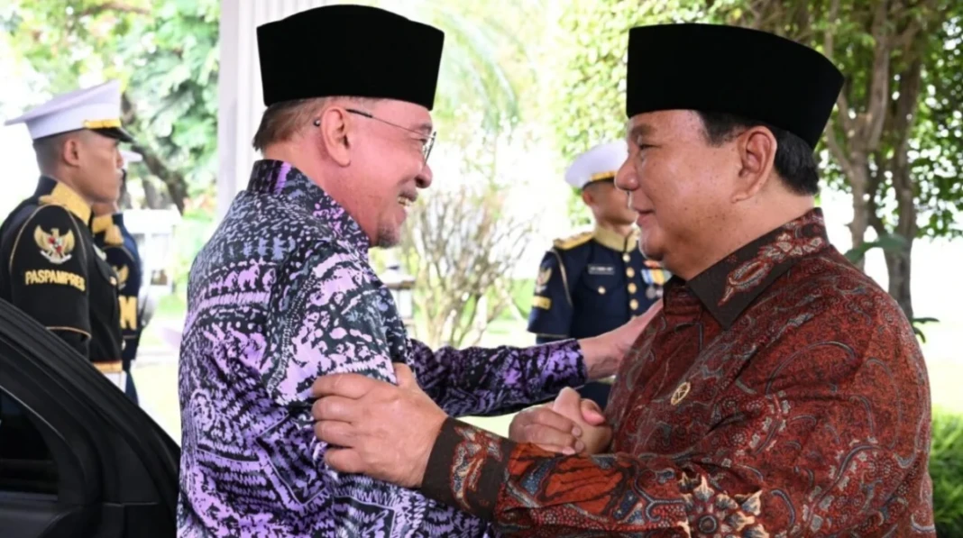 Presiden Prabowo menerima kunjungan Perdana Menteri Malaysia, Anwar Ibrahim di Istana Merdeka