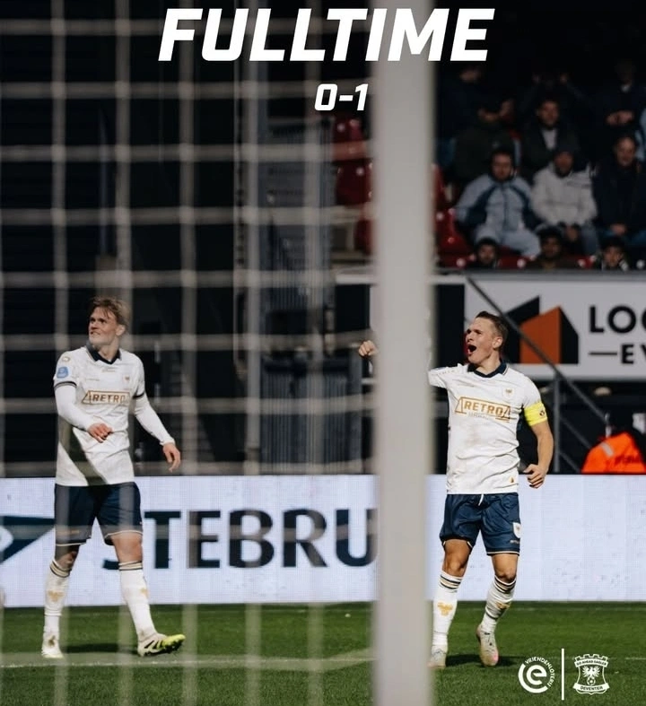 Skor pertandingan Go Ahead Eagles menang 1-0 atas Excelsior. dok/gaeagles