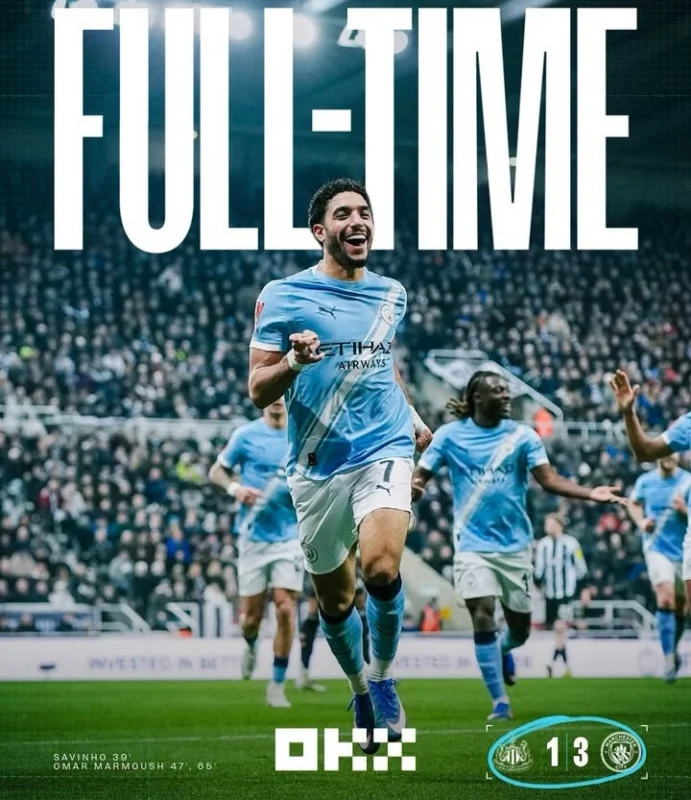 Manchester City sukses mengalahkan Newcastle United 3-1 pada perempat final Piala FA 2026. Dok/mancity
