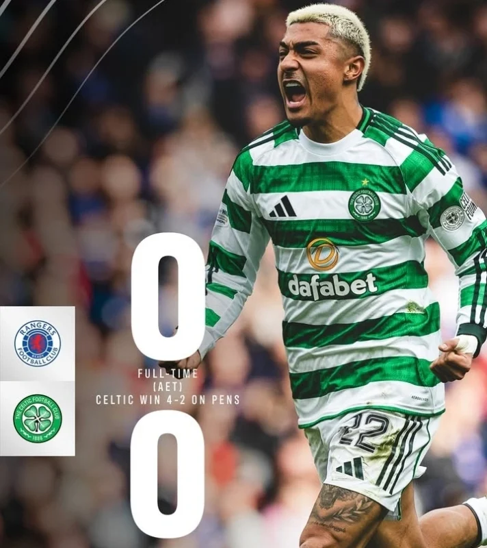 Celtic menyingkirkan Rangers lewat drama adu penalti 4-2 di perempat final Scottish Cup 2026. dok/celticfc