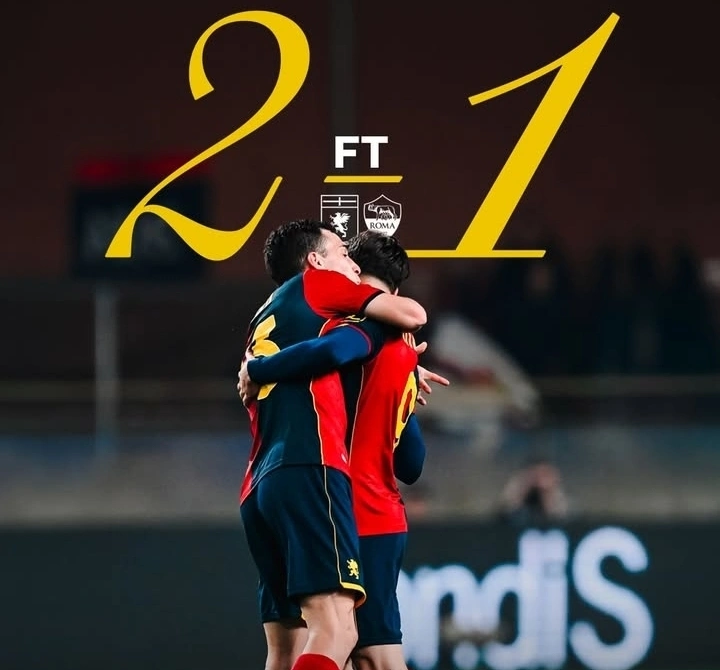 Genoa vs AS Roma 2-1: Gol Vitinha Menit 80 Bawa Genoa Menang Dramatis