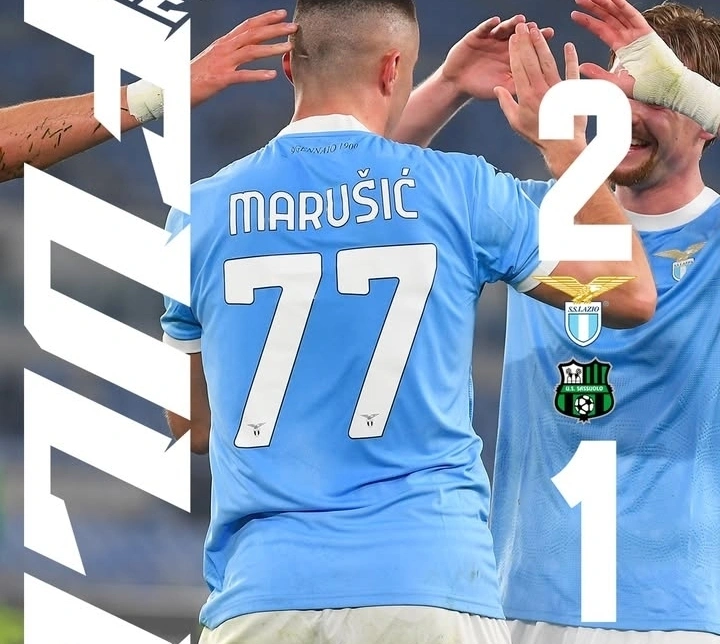 Lazio vs Sassuolo 2-1: Gol Dramatis Marusic Menit 90+2 Bawa Lazio Menang
