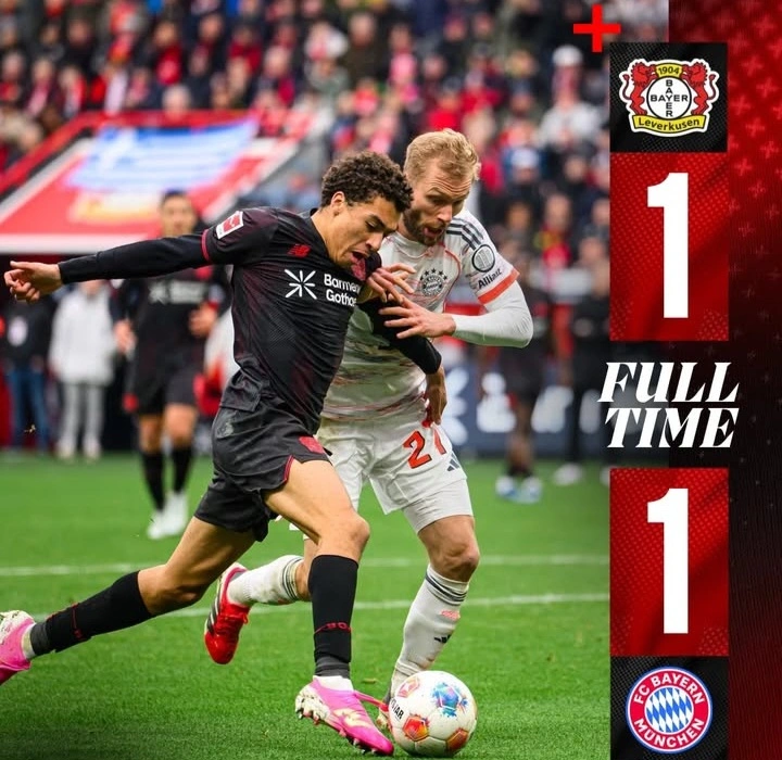 Hasil Bundesliga: Bayer Leverkusen bermain imbang 1-1 melawan Bayern Munich. dok/bayerleverkusen
