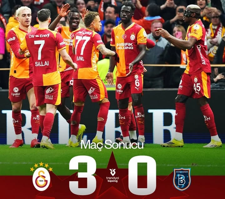 Galatasaray tampil dominan dan mengalahkan Basaksehir 3-0 pada pekan ke-26 Liga Turki.