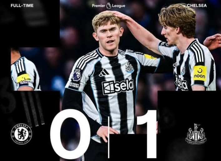 Newcastle United sukses mencuri kemenangan 1-0 atas Chelsea pada pekan ke-30 Liga Inggris di Stamford Bridge. #nufc
