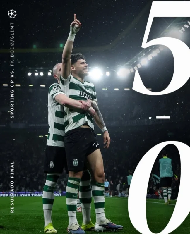 Sporting CP kalahkan Bodo/Glimt 5-0 dan comeback dramatis di Liga Champions 2026. dok/sportingcp