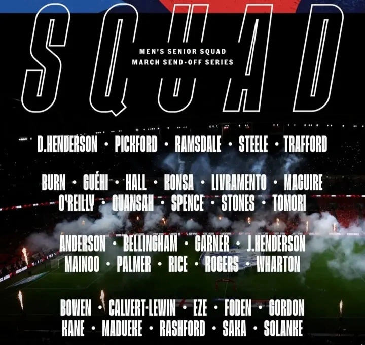 Timnas Inggris merilis 35 pemain pilihan Thomas Tuchel untuk laga uji coba melawan Uruguay dan Jepang. dok/fainggris