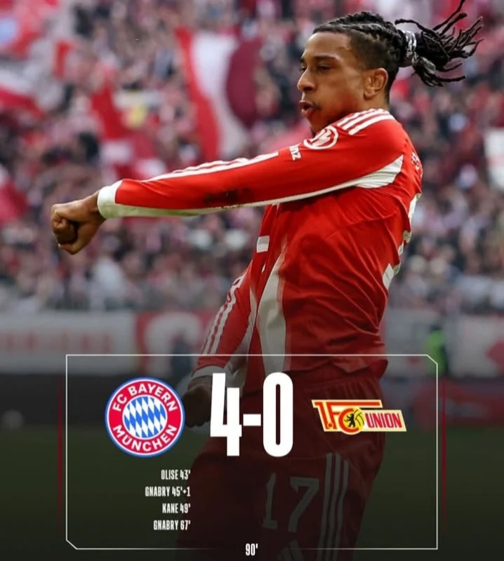 Bayern Munich menang telak 4-0 atas Union Berlin di Bundesliga 2026. dok/bayern
