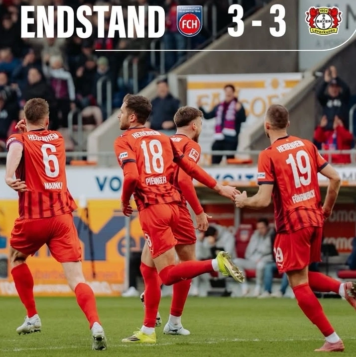 Hasil Bundesliga 2026: Heidenheim vs Bayer Leverkusen berakhir 3-3. dok/Heidenheim