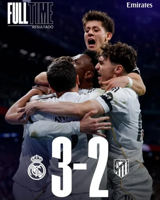 Derby Madrid super panas! Real Madrid menang 3-2 atas Atletico Madrid dalam laga La Liga di stadion Bernabeu. dok/madrid