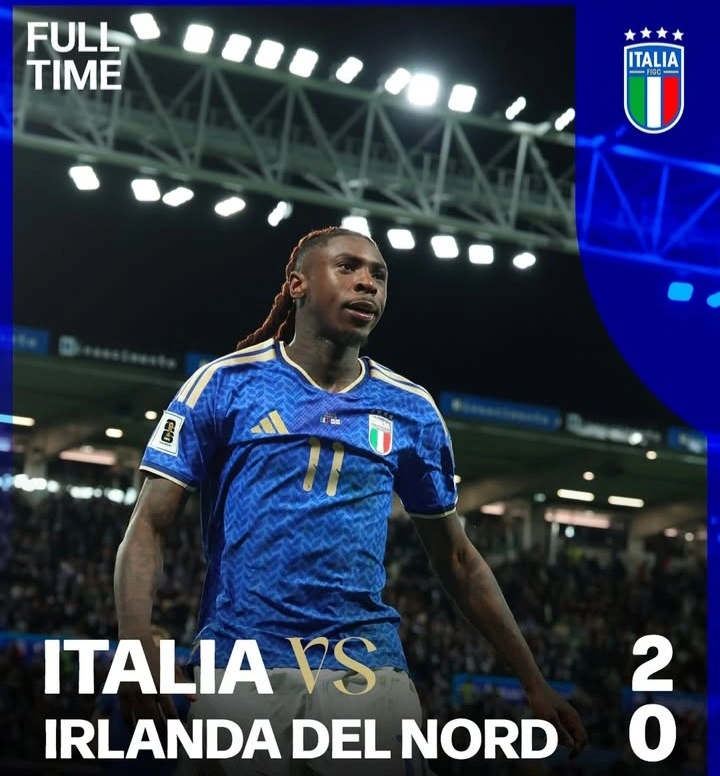 Italia mengalahkan Irlandia Utara 2-0 pada semifinal playoff kualifikasi Piala Dunia 2026 zona Eropa. dok/azzuri