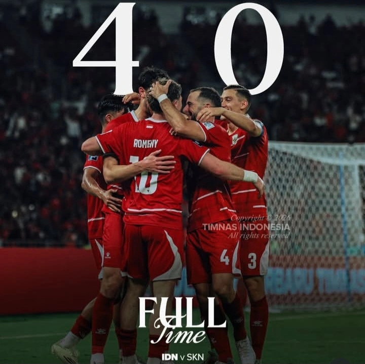 Timnas Indonesia menang telak 4-0 atas Saint Kitts dan Nevis di semifinal FIFA Series 2026. dok/timnasindonesia