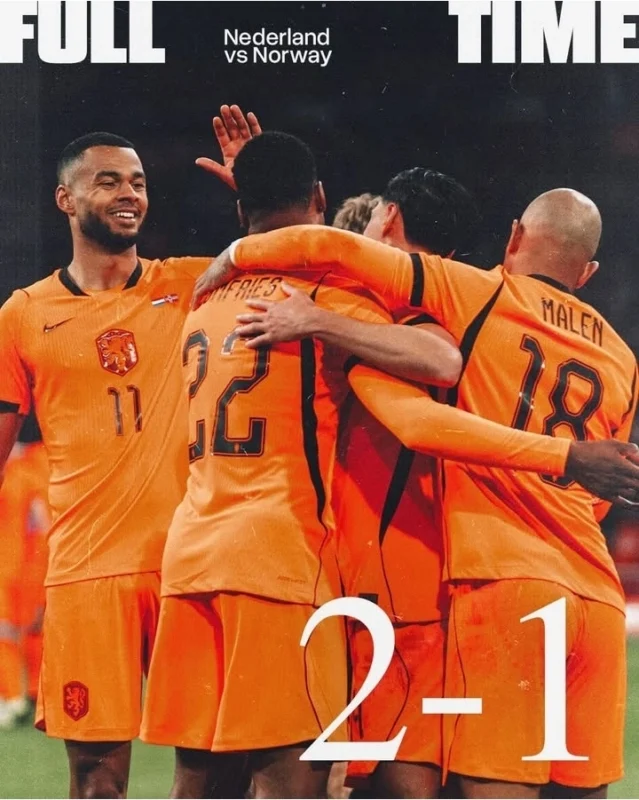 Belanda sukses comeback dan mengalahkan Norwegia 2-1 lewat gol Tijjani Reijnders dalam laga internasional. dok/onorange