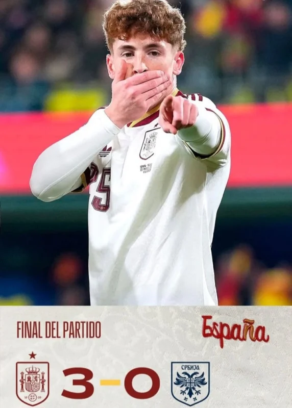 Spanyol sukses mengalahkan Serbia 3-0 dalam laga persahabatan internasional. dok/sefutbol