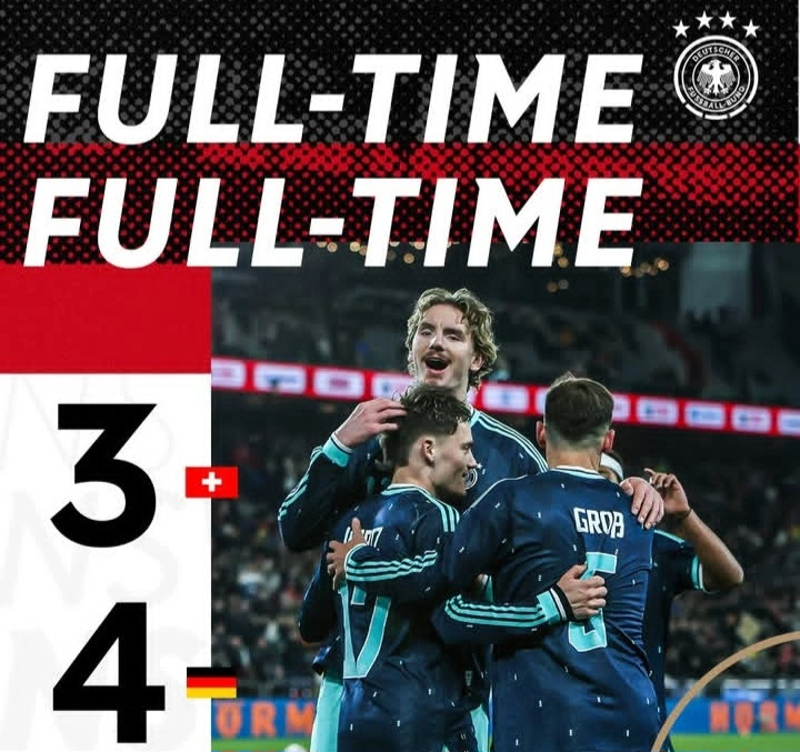 Jerman menang dramatis 4-3 atas Swiss dalam laga persahabatan. dok/germanyfootball