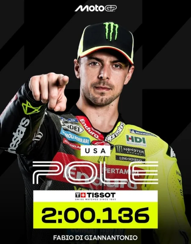 Fabio Di Giannantonio meraih pole position MotoGP Amerika 2026 di Circuit of the Americas. dok/motogp