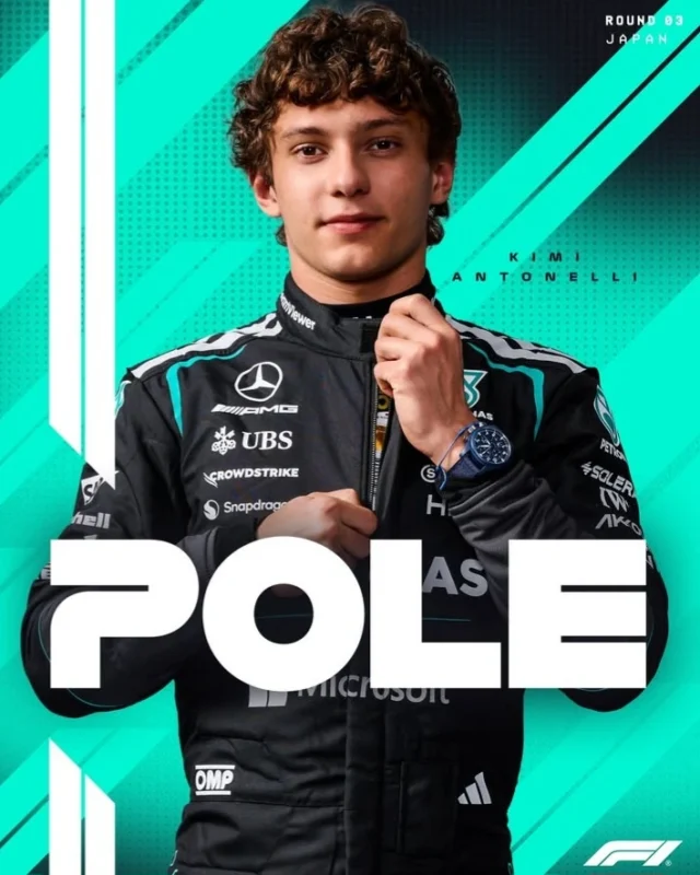 Andrea Kimi Antonelli dari Mercedes meraih pole position di GP Jepang 2026 Suzuka. dok/fi