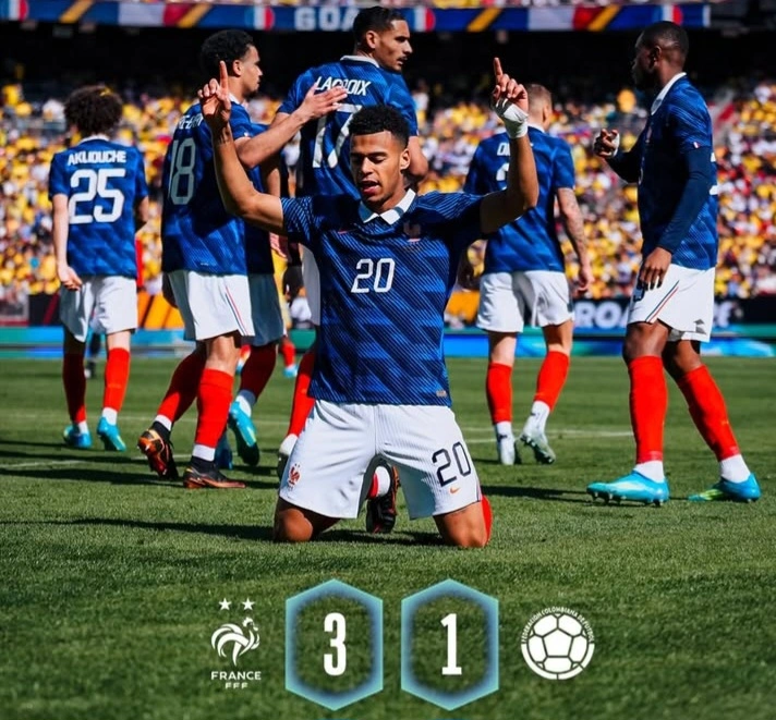Prancis sukses mengalahkan Kolombia 3-1 dalam laga persahabatan internasional. dok/equipedefrance