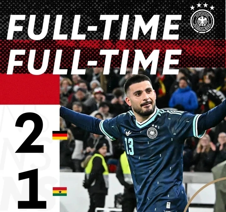 Jerman menang dramatis 2-1 atas Ghana dalam laga uji coba internasional. dok/germanootball_dfb