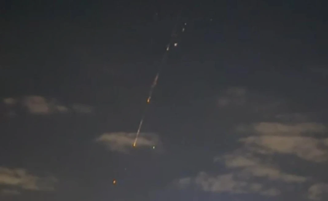 Tangkapan layar rudal