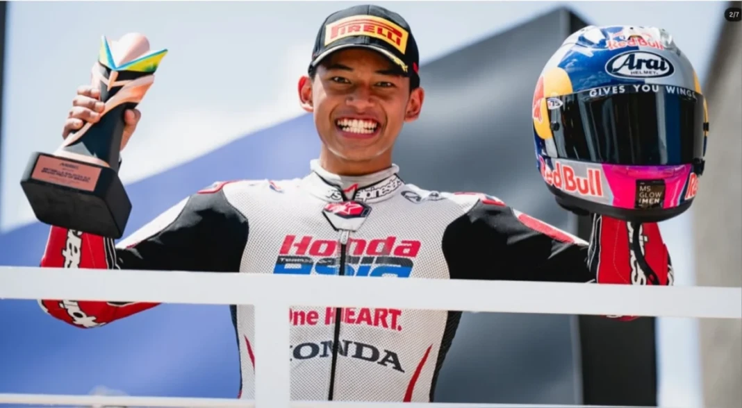 Veda Pratama podium 3 di Moto3 Brazil