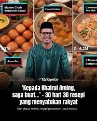 Video Masakan Khairul Aming yang ditunggu-tunggu rakyat Malaysia pada setiap Ramadan