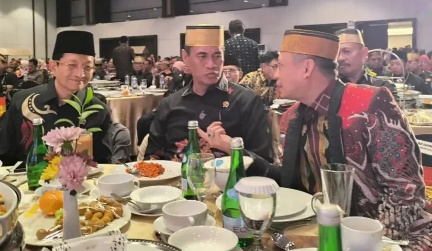 Wakil Ketua Umum KADIN, Dr Andi Yuslim Patawari (AYP) bersama Ketua Umum BPP KKSS Andi Amran Sulaiman, Menag RI