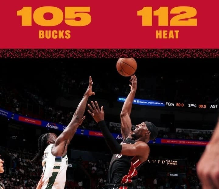 Miami Heat mengalahkan Milwaukee Bucks 112-105 pada 13 Maret 2026.