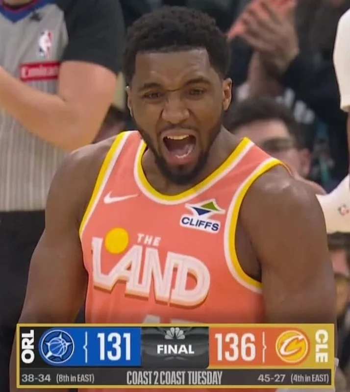 Cavaliers berhasil mengamankan kemenangan dramatis dengan skor 136-131 Orlando Magic pada lanjutan NBA di Rocket Arena. dok/clav