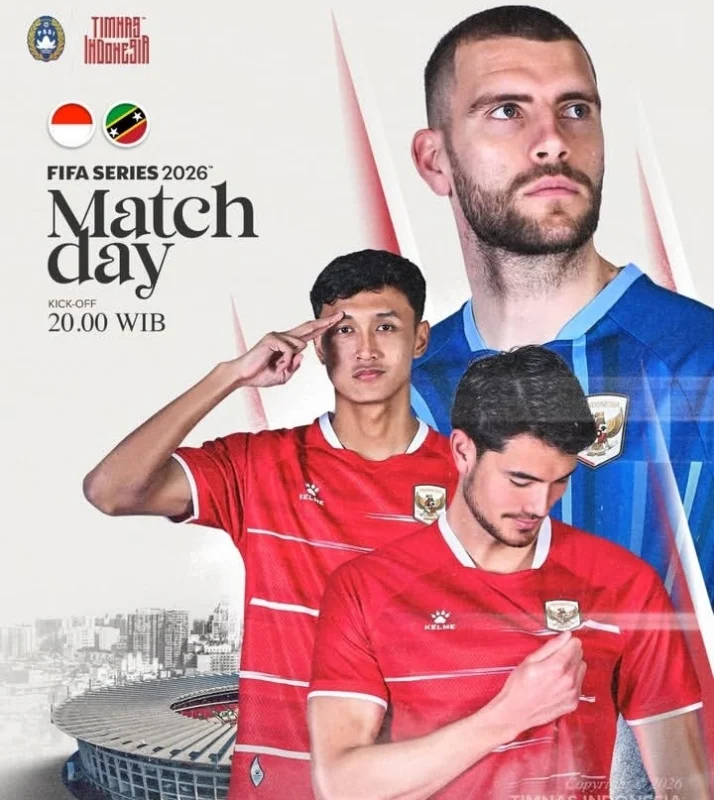 Timnas Indonesia akan menghadapi Saint Kitts and Nevis dalam laga FIFA Series 2026 Matchday 1 yang digelar di Stadion Gelora Bung Karno (GBK), Jakarta, Jumat (27/3/2026) malam. dok/timnasindonesia