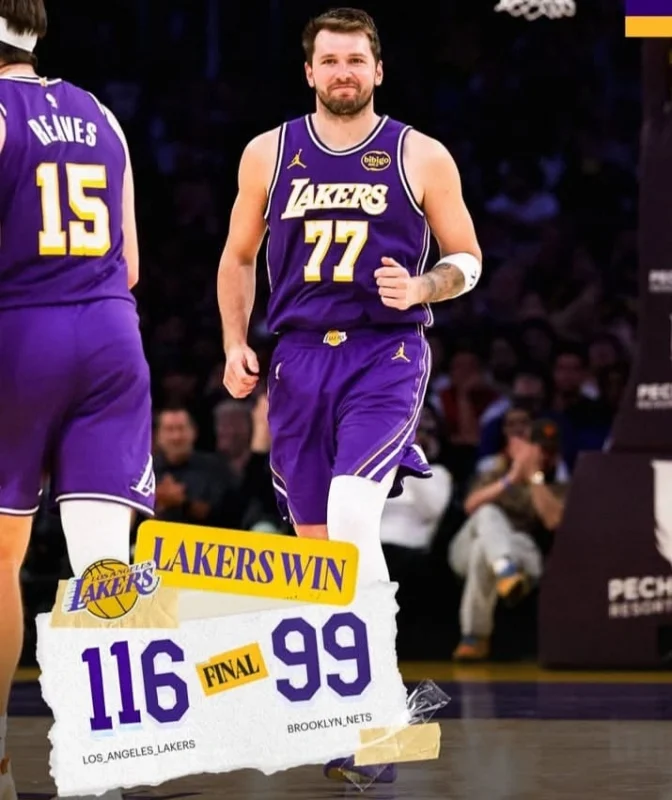 Los Angeles Lakers mengalahkan Brooklyn Nets 116–99 di Crypto.com Arena. dok/lakers