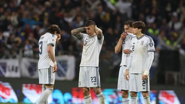 TIm Italia gagal lolos tiga kali beruntun ke Piala Dunia 2026 setelah kalah dari Bosnia. dok/worldcup