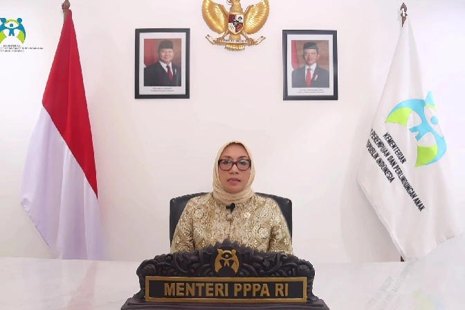 Cuplikan layar dari unggahan akun Kemen PPPA