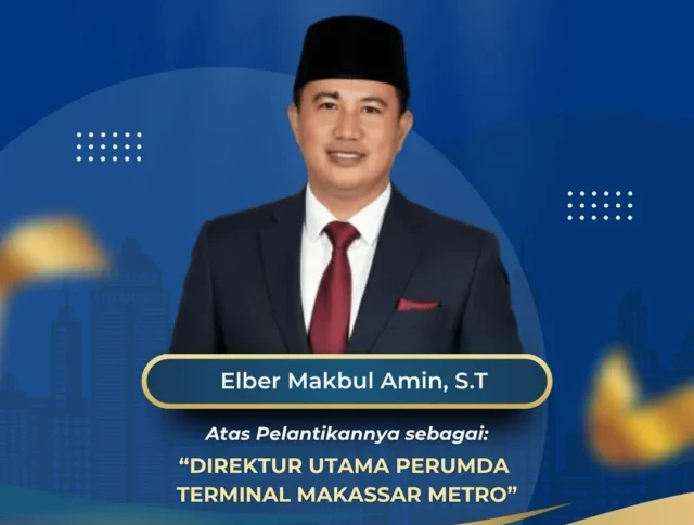 Direktur Utama Perumda Terminal Makassar Metro, Elber Maqbul Amin.