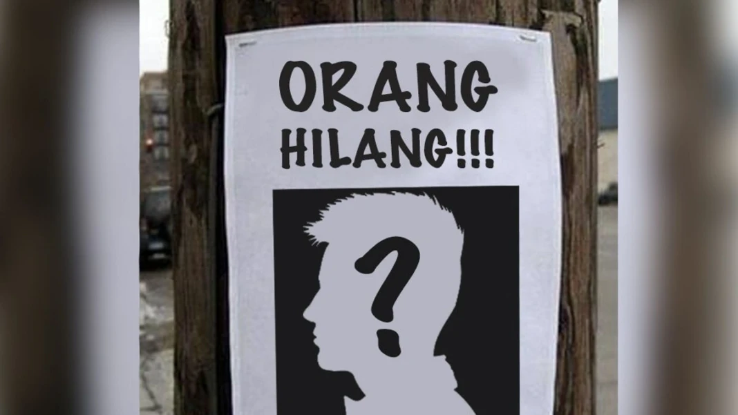 Ilustrasi orang hilang