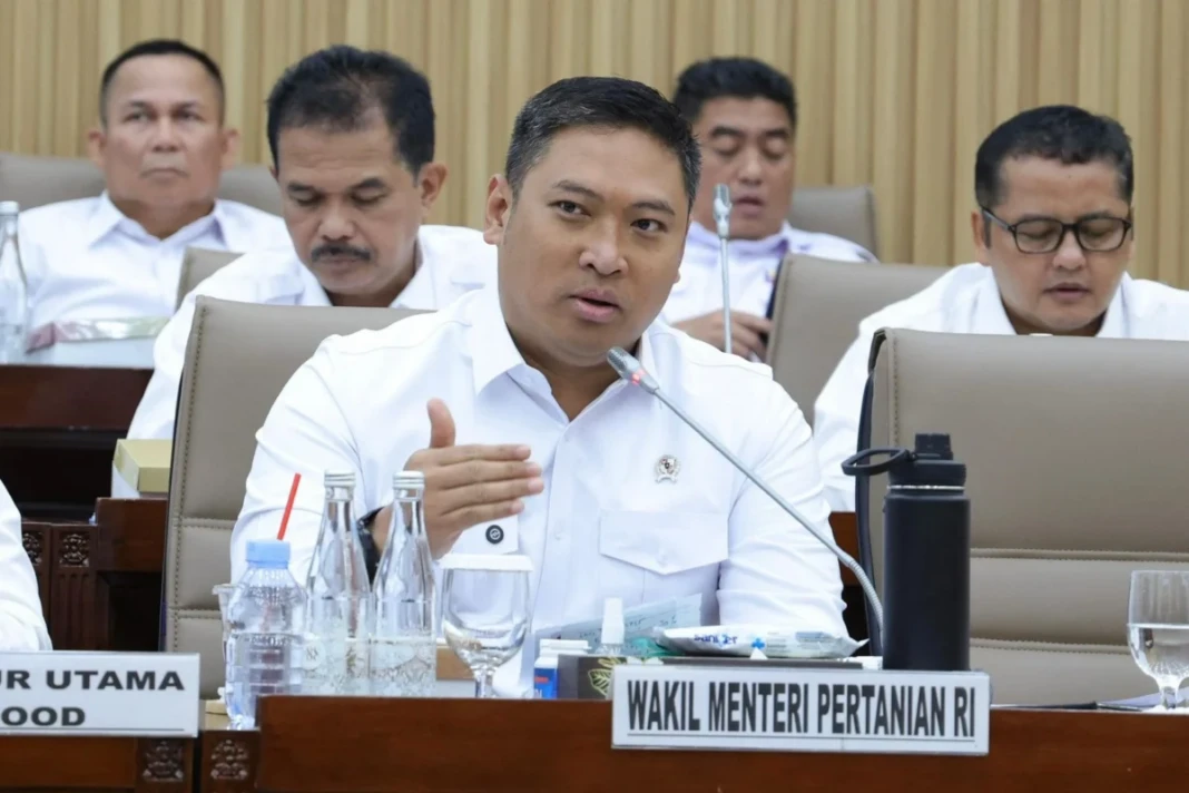Wakil Menteri, Sudaryono saat rapat Kerja bersama Komisi VI DPR RI pada Rabu (8/4/2026).