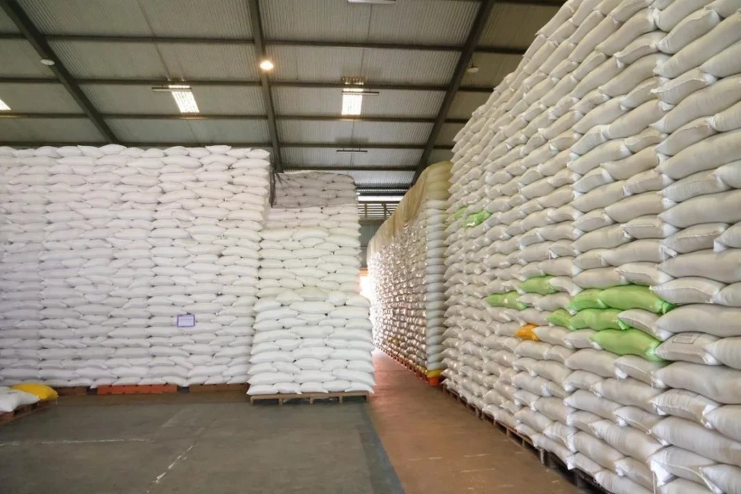 Cadangan beras pemerintah di gudang bulog