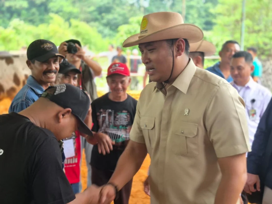 Wakil Menteri Pertanian, Sudaryono pada acara Pembukaan Kontes Sapi APPSI Piala Ketua MPR RI di Kabupaten Wonosobo, Jawa Tengah (25/4/2026).