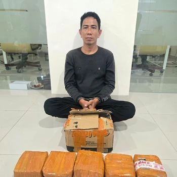 Kurir sabu ditangkap Bareskrim.