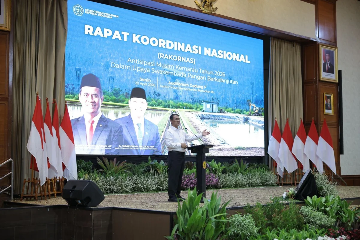 Mentan Amran dalam Rakornas Antisipasi Kemarau2026