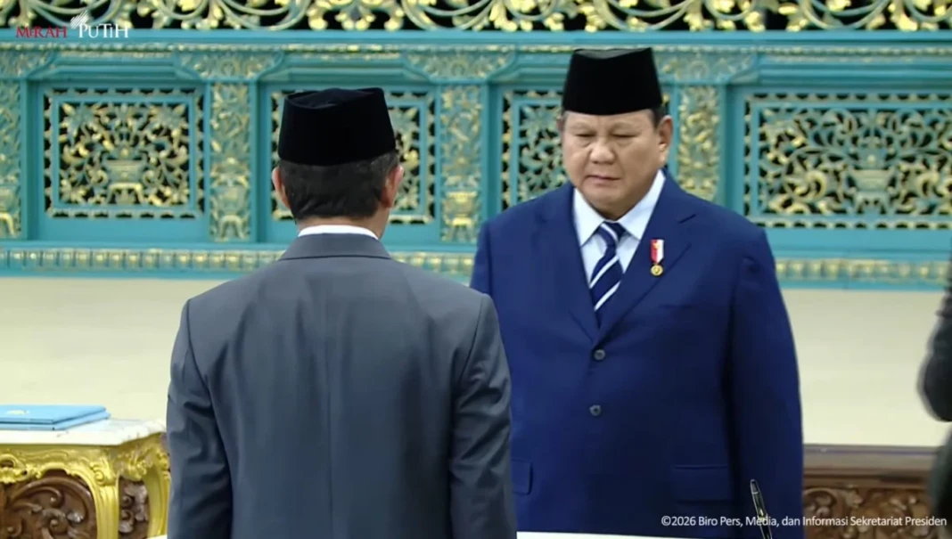 Pelantikan Pejabat NegaraPemerintah oleh Presiden RI, Istana Negara, 27 April 2026