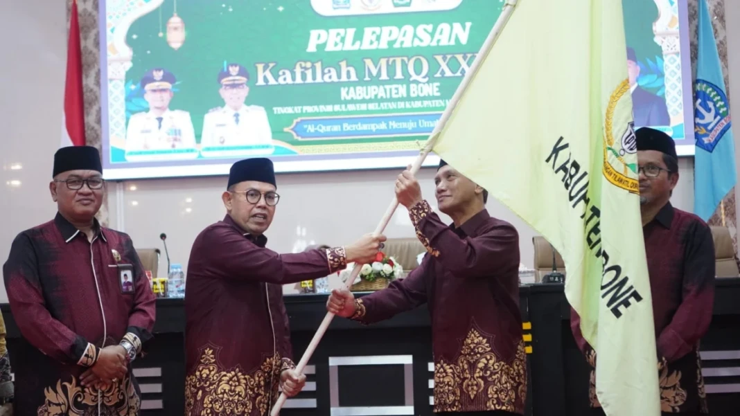 Pelepasan 39 kafilah Bone dalam MTQ ke-XXXIV di Maros