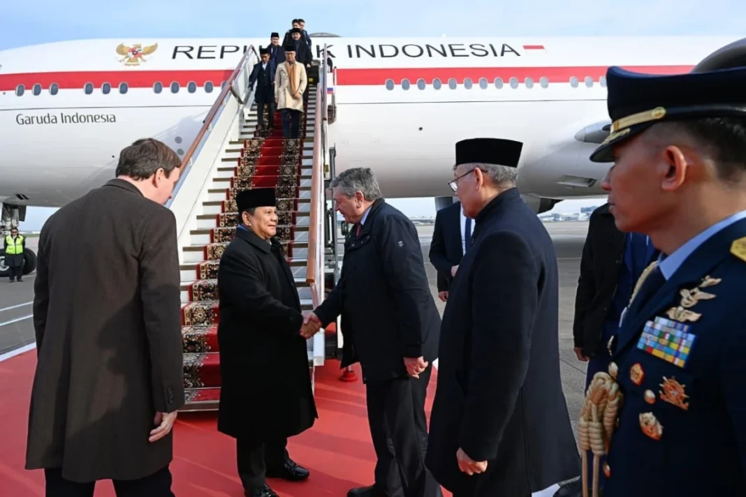 Presiden Prabowo tiba di Rusia