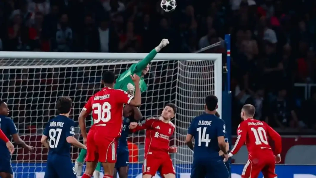 PSG vs LIverpool pada leg pertama perempat final