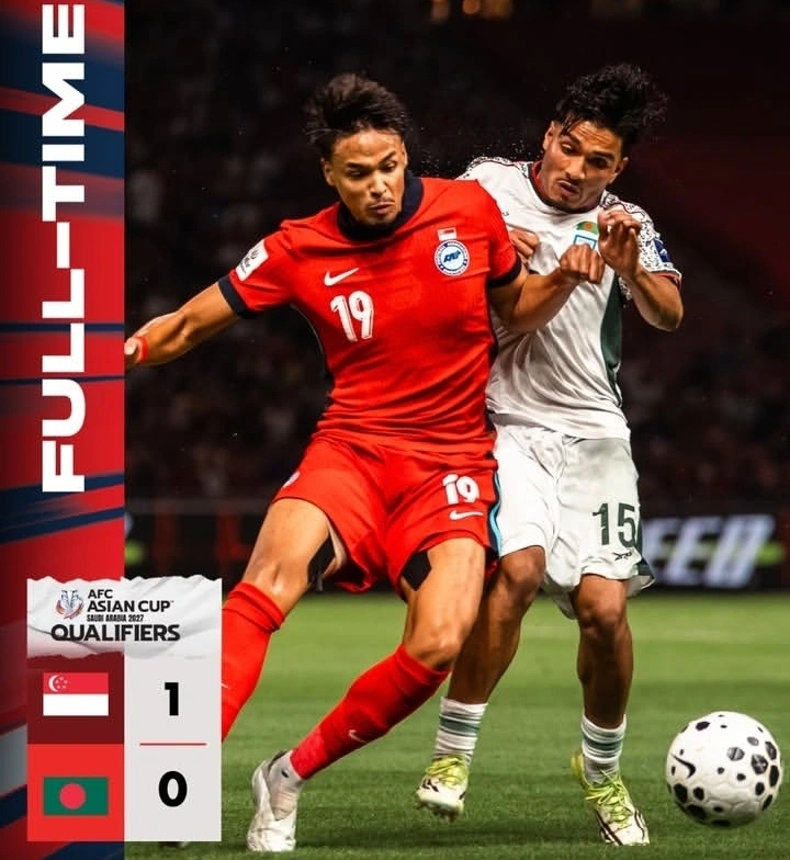 Singapura meraih kemenangan 1-0 atas Bangladesh memastikan lolos Piala Asia 2027. dok/singapurafb