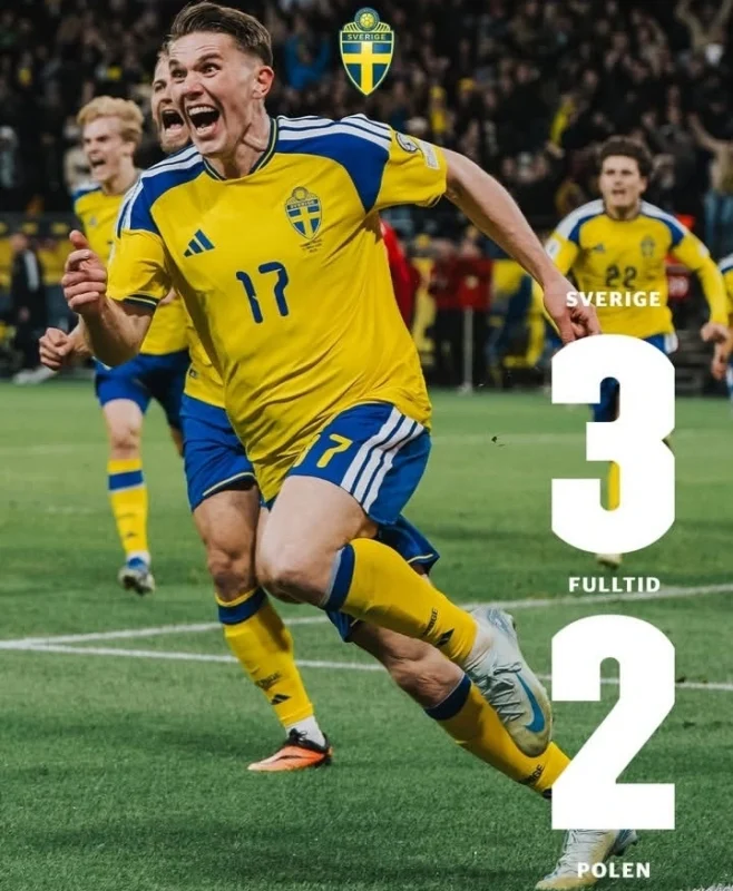 Timnas Swedia lolos ke Piala Dunia FIFA usai mengalahkan Denmark 3-2. dok/swemnt